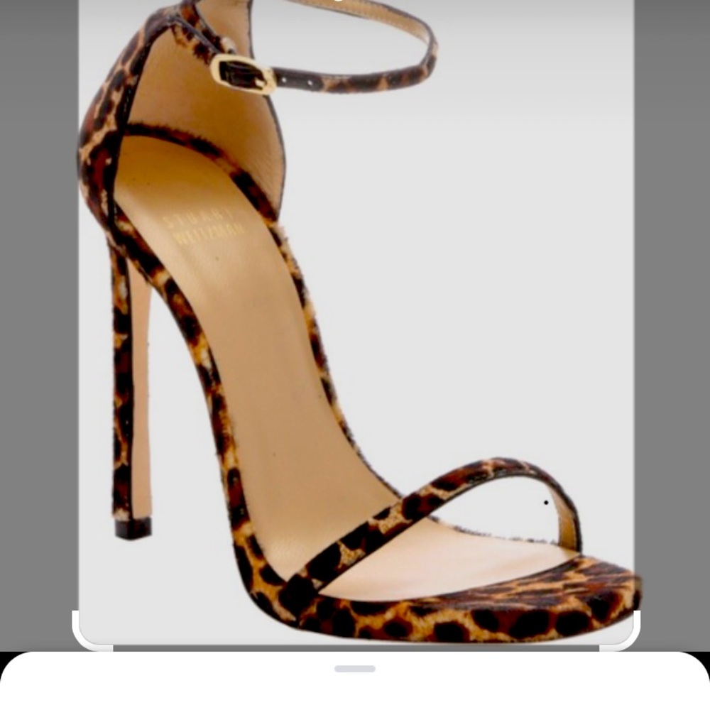 High heel leopard sandal